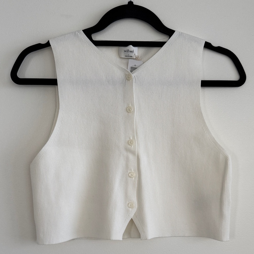 Aritzia Wilfred "Croquet" sweater vest